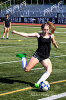 2022-08-25 Emerald Ridge Girls Soccer Practice  by Jim Wilkerson B&W-7910