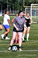 2022-08-25 Emerald Ridge Girls Soccer Practice  by Jim Wilkerson B&W-7925