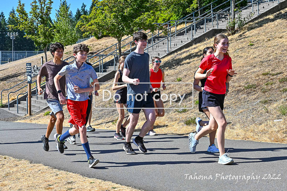 2022-08-22 Emerald Ridge XC Practice  by Jim Wilkerson B&W-3657