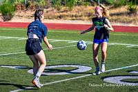 2022-08-25 Emerald Ridge Girls Soccer Practice  by Jim Wilkerson B&W-7899