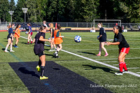 2022-08-25 Emerald Ridge Girls Soccer Practice  by Jim Wilkerson B&W-7895